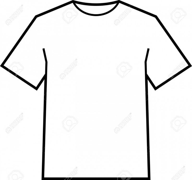 Blank T Shirt Outline Template Unique 008 Template Ideas Blank T Shirt Awful Vector Black Free