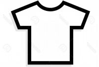 Blank T Shirt Outline Template Unique Photostock Vector T Shirt Vector Icon Sarahgardan