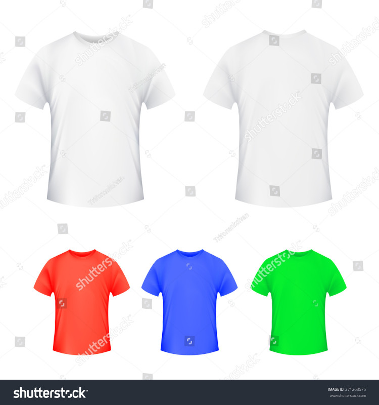 Blank Tee Shirt Template New Blank Tshirt Template Stock Illustration Royalty Free