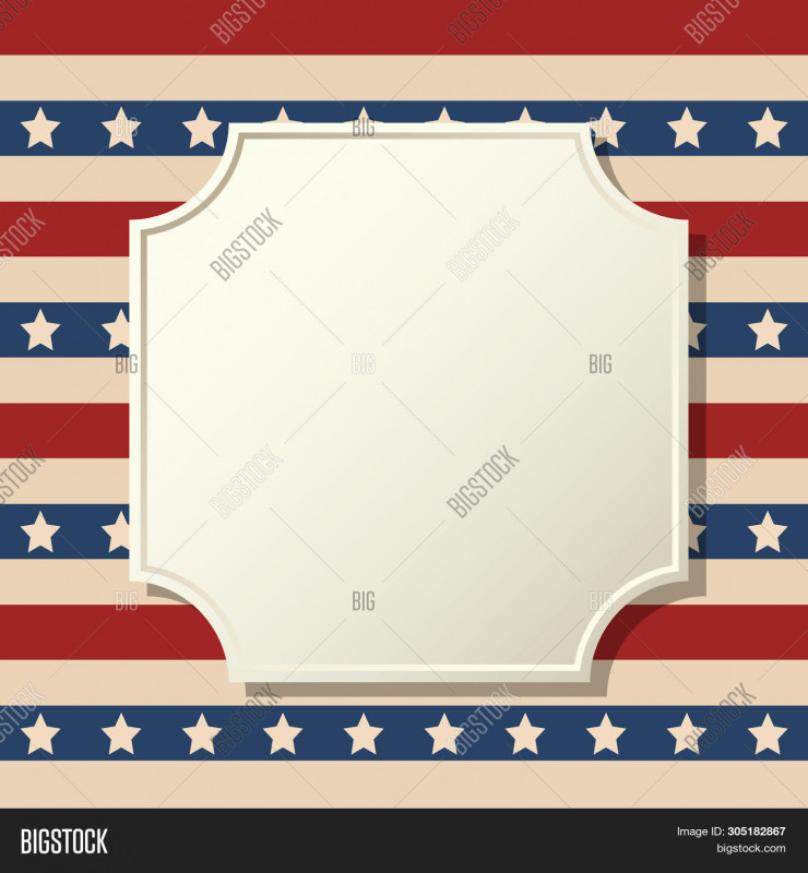 Blank Template Of the United States Awesome American Patriotic Vector Photo Free Trial Bigstock