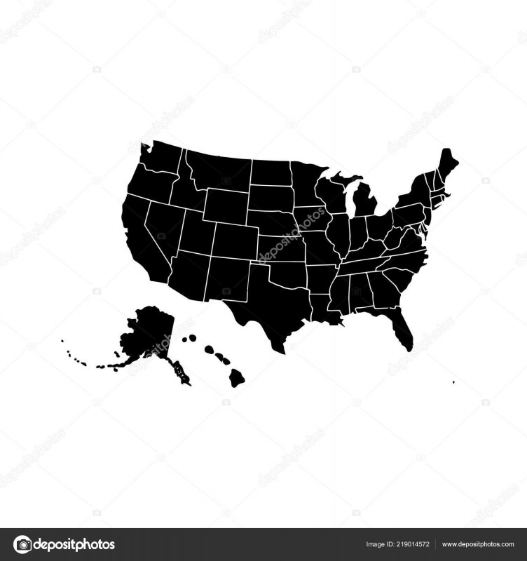Blank Template Of the United States New Blank Similar Usa Map isolated On White Background United
