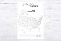 Blank Template Of the United States Unique Printable United States Travel Tracker Blank 50 State Washington Dc Color In Worksheet for Planners Bujo Journals Scrapbooks