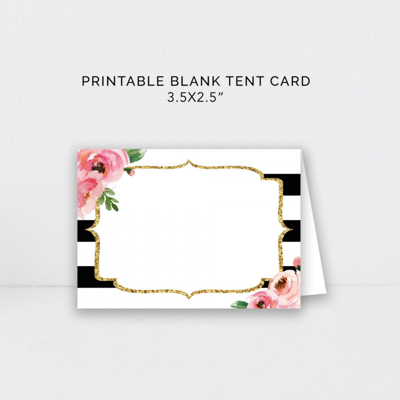 Blank Tent Card Template Unique 005 Template Ideas Blank Place Shocking Card Free Name