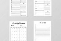 Blank to Do List Template Unique Daily Weekly Monthly Planner List Template Business