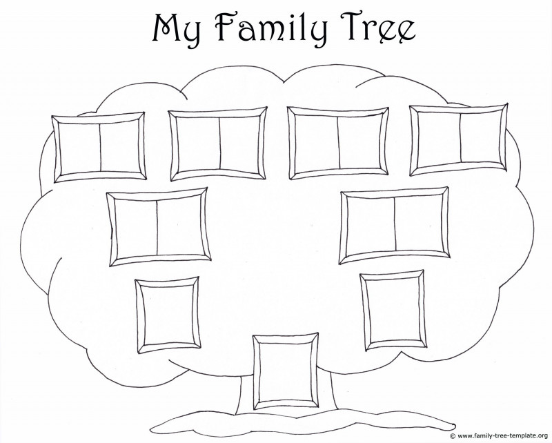 Blank Tree Diagram Template Unique Blank Family Tree Template 4 Generations Www Imgkid Com