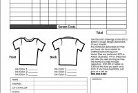 Blank Tshirt Template Printable Awesome Custom T Shirt order form Template Besttemplates123