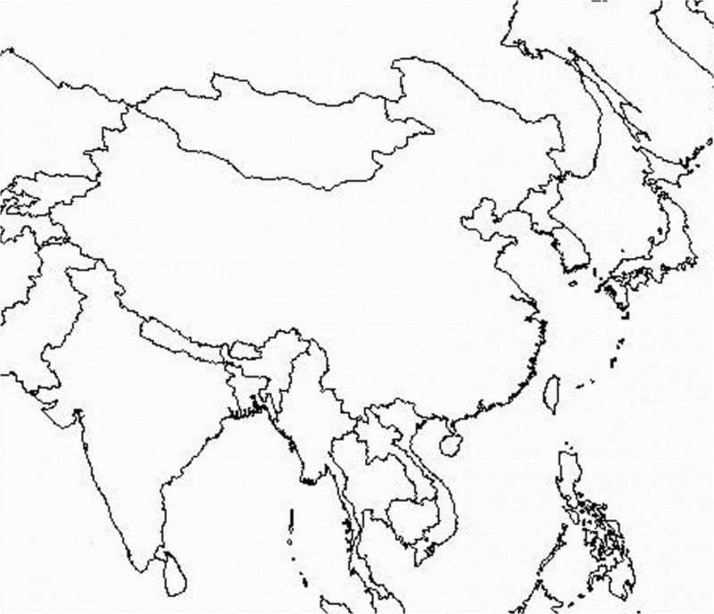 Blank Turkey Template Unique south asia Map Blank Climatejourney org