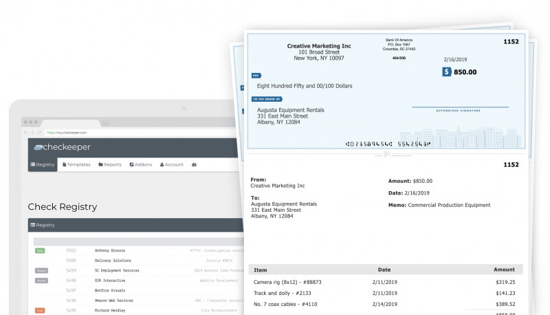 Fun Blank Cheque Template Unique Checkeeper Online Check Printing software