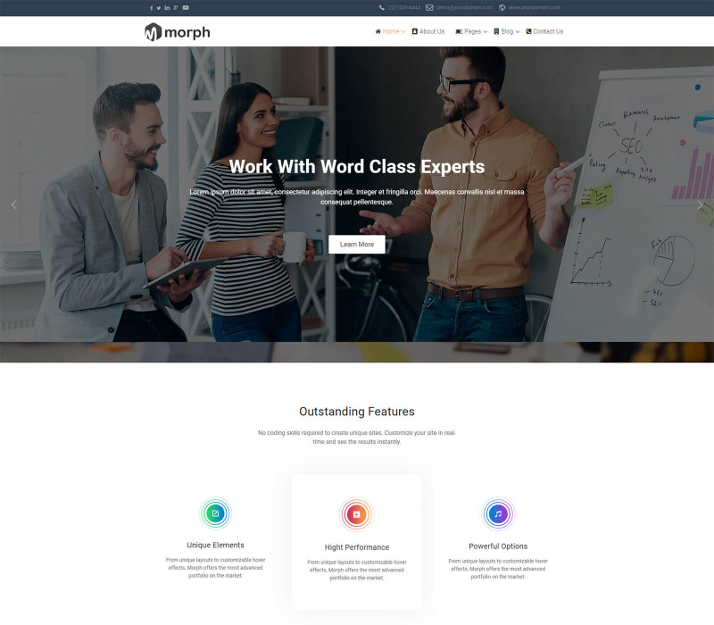 Html5 Blank Page Template Awesome Best Free Joomla Template Built with Visual Page Builder