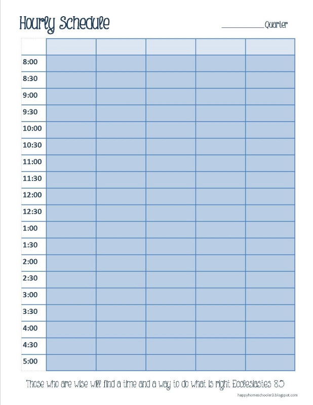 Printable Blank Daily Schedule Template New Weekly Hourly Planner Template Cute Printable Blank Calendar