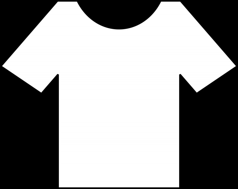 Printable Blank Tshirt Template New Shirt Clipart 2030218 Webstockreview