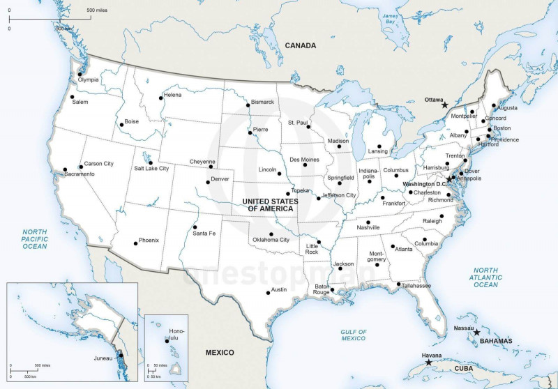 United States Map Template Blank Unique Map Of United State Of America