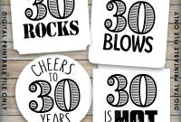 Candy Bar Label Template New 30th Birthday Party Candy Signs Candy Bar 30 Sucks Blows