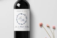 Dessert Labels Template Awesome Custom Wedding Wine Labels Personalized Wine Label with