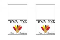 Free Hershey Kisses Labels Template New Turkey toes Treat Bags Free Printable Free Thanksgiving