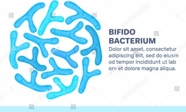 Free Mailing Label Template Awesome Vector Background Probiotics Circular Shape Bifidobacterium