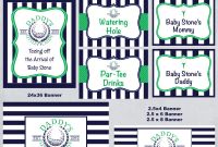 Free Water Bottle Labels for Baby Shower Template Awesome Daddys Caddy Golf theme Baby Shower Invitations and Party