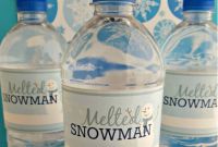 Hand Sanitizer Label Template Unique Easy Diy Free Printable Melted Snowman Water Bottle