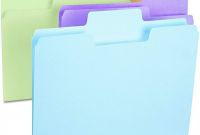 Hanging File Folder Label Template Awesome Smead Supertab File Folder Oversized 1 3 Cut Tab Letter Size assorted Colors100 Per Box 11961