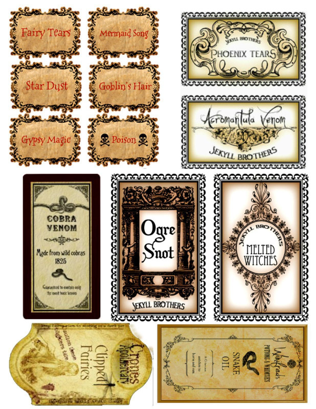 Harry Potter Potion Labels Templates Awesome 287 Best Alyssa Bedroom ...