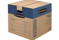Moving Box Label Template Awesome Bankers Boxa Smoothmovea¢ Prime Moving Boxes Small 12 X 12 X 16 85 Recycled Kraft Pack Of 10 Item 776150