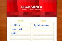 Secret Santa Label Template New Secret Santa Christmas Wish List Template Labontemty Com