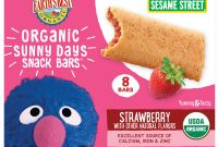 Sesame Street Label Templates Unique Earths Best organic Sesame Street Sunny Day toddler Snack Bars with Cereal Crust Strawberries 8 Count Box Walmart Com