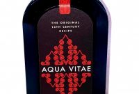 Wine Bottle Label Design Template Unique Aqua Vitae
