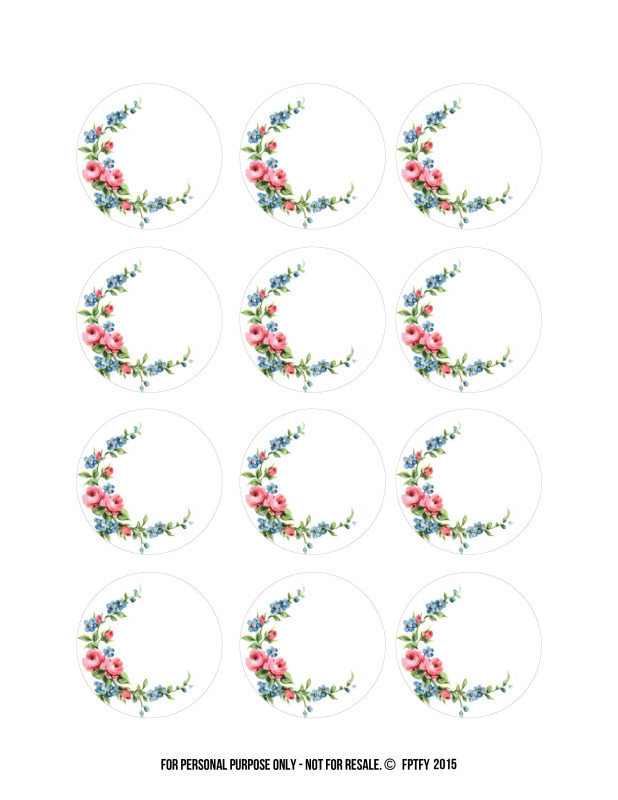 Xmas Labels Templates Free New Labels Free 2 Inch Floral Shabby Circles Circle Labels