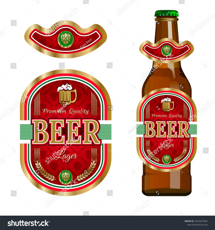 Z Label Template Awesome Beer Label Template Neck Label Vector Stock Vector Royalty