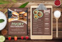 Food Truck Menu Template Awesome Restaurant A4 Two Side Menu Psd Template 99effects