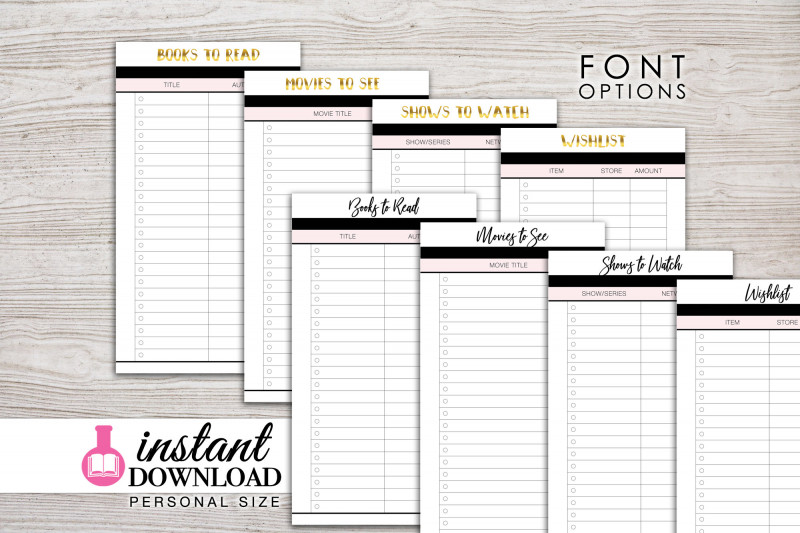 Menu Planner with Grocery List Template Unique Planner Printable Fun Lists Books to Read Wish List Movies to Watch Filofax Personal Kikki K Medium Lv Mm Design Goldie