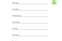 Menu Template Google Docs Unique Weekly Menu Template for Daycare Blank Word Free Printable