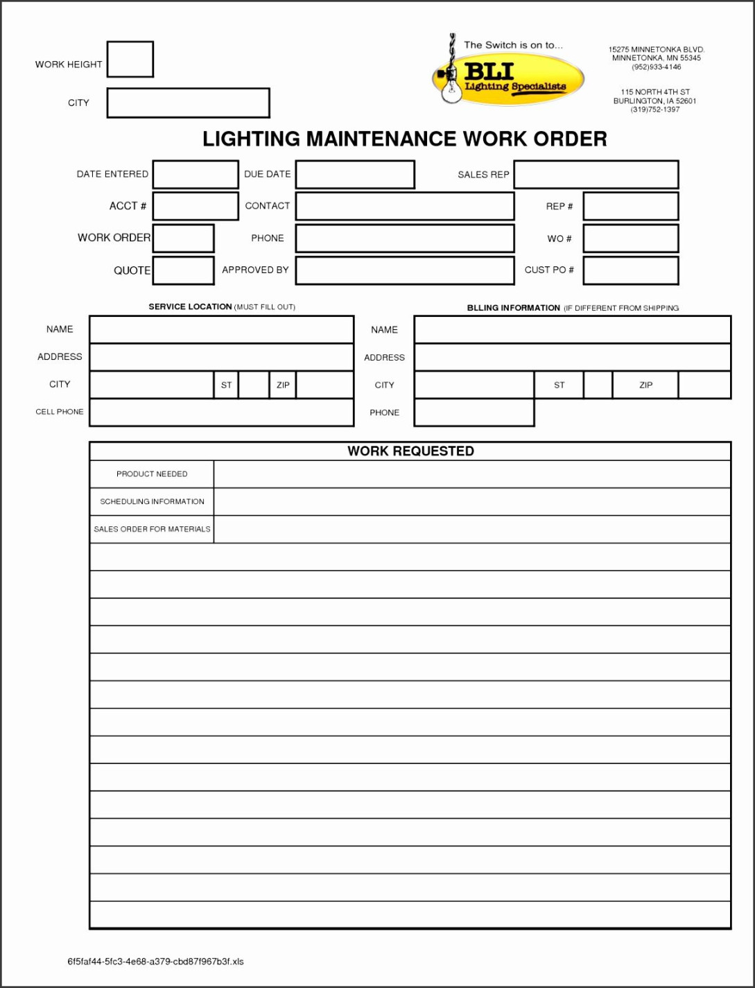 Apartment Maintenance Request Form Template regarding