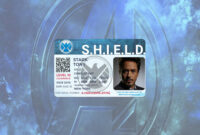 Shield Identification Card Template