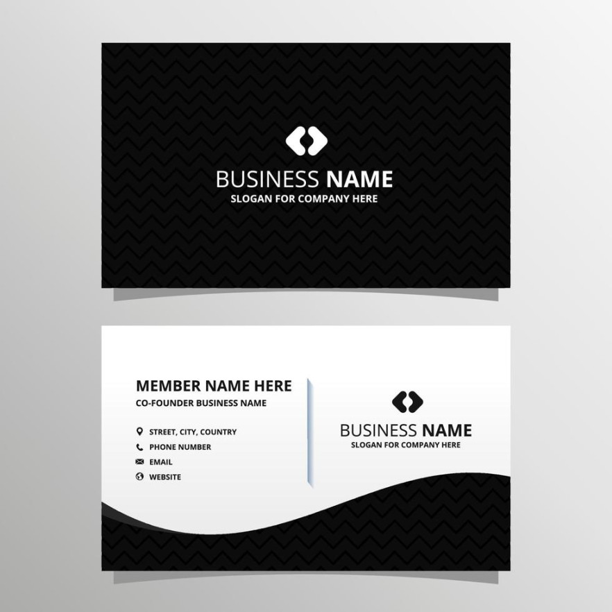 Black And White Business Card Vector Art, Icons, and Graphics for