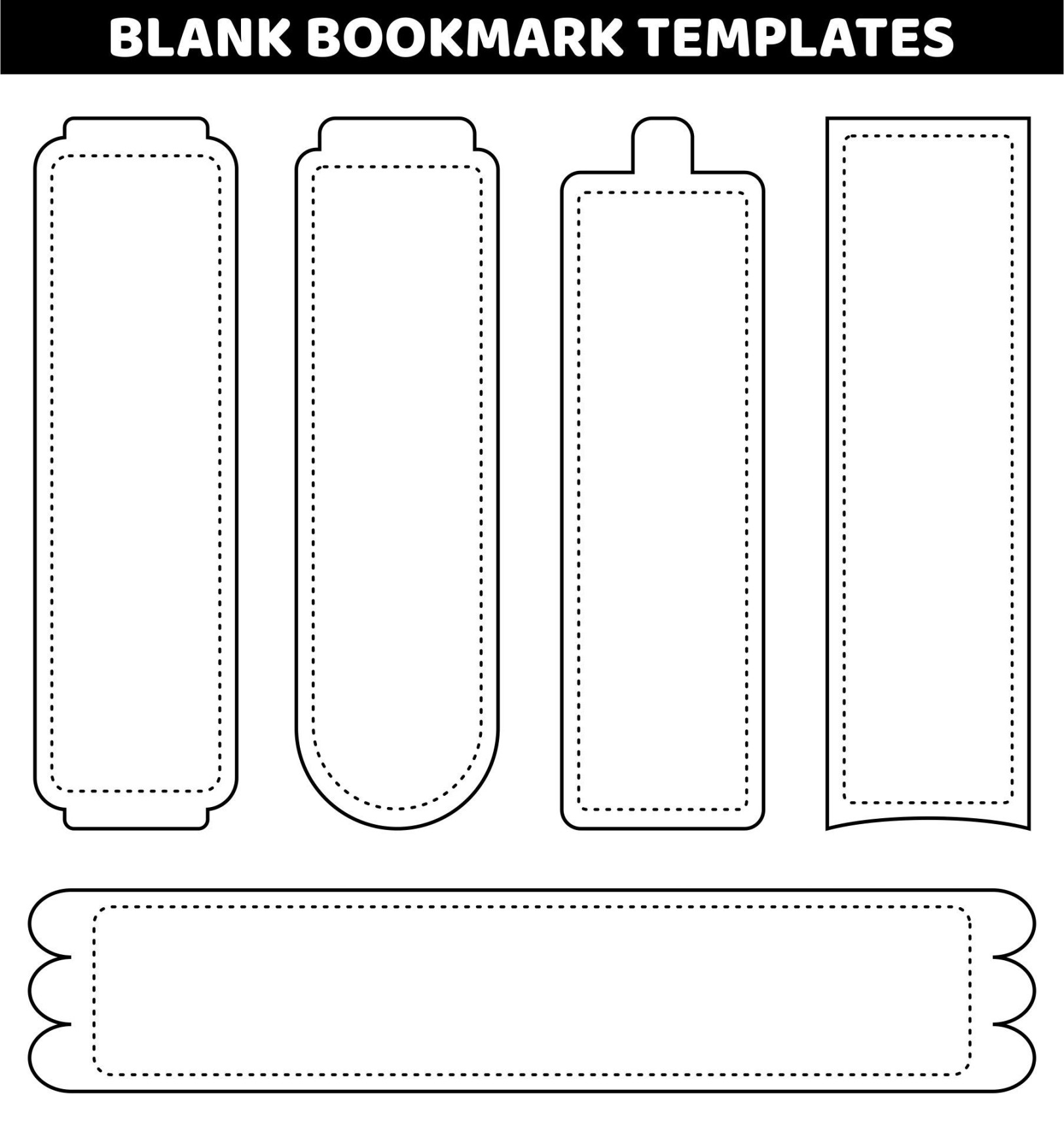 Blank Bookmarks -  Free PDF Printables  Printablee