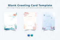 Free Blank Greeting Card Templates For Word: Customizable Designs For Formal Occasions