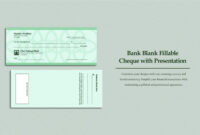 Blank Check Template For Editable Customization