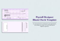 Blank Business Check Template For Professional Use