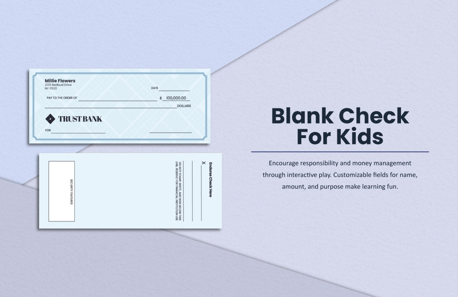 + Blank Check Template - DOC, PSD, PDF & Vector Formats