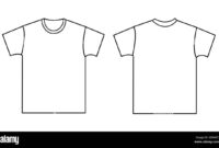 Blank Tee Shirt Template For Professional Design