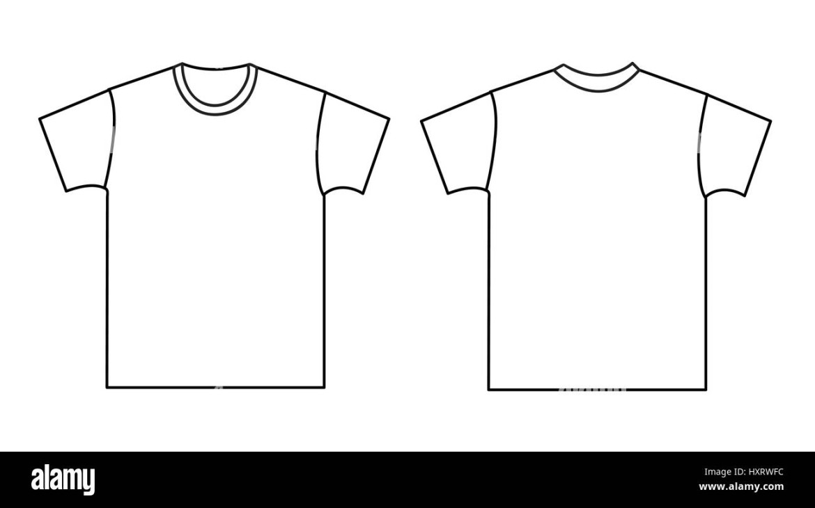 Blank t-shirt template