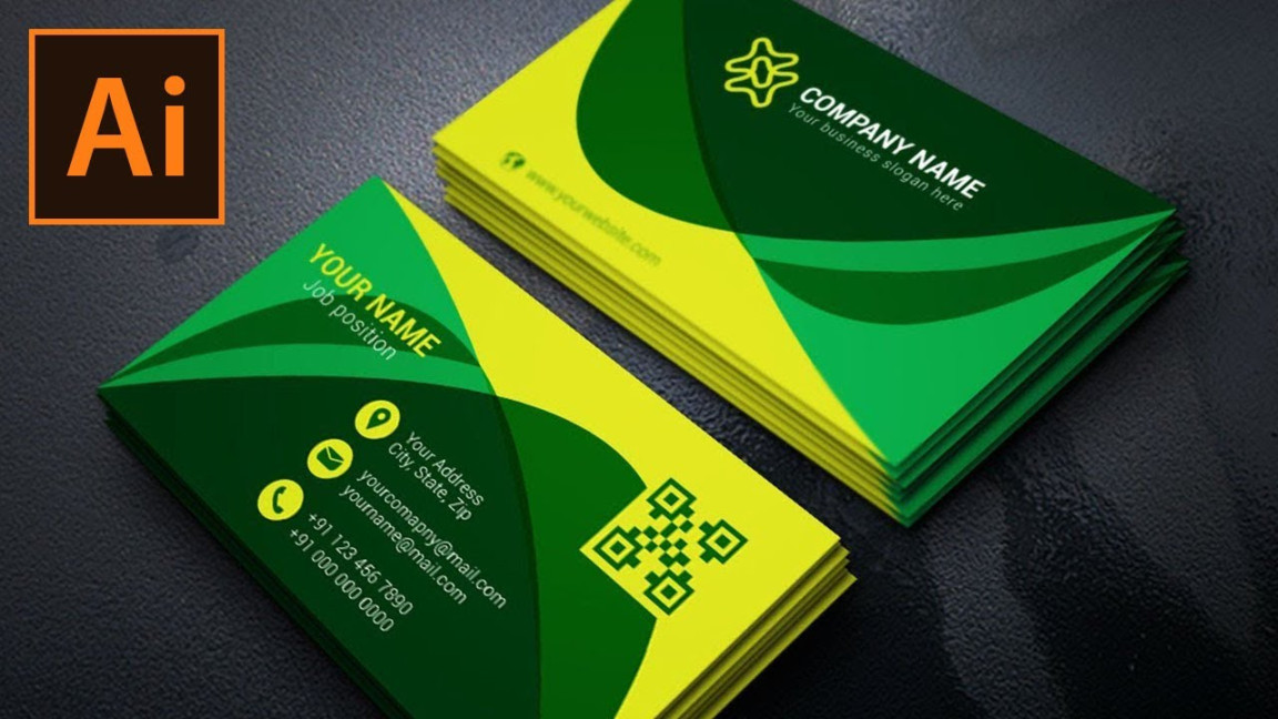 Business Card Design in Illustrator