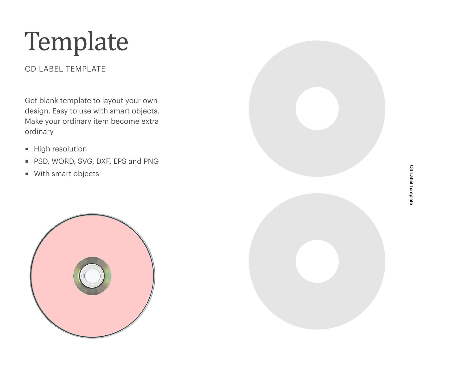 CD Label Template, DVD Blank Label Template, CD Blank Label