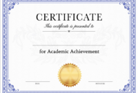 Certificate Of Accomplishment Template: A Free And Formal Design For Recognition