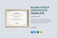 Formal Certificate Template For Pages