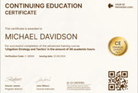 Ceu Certificate Template: A Formal Guide