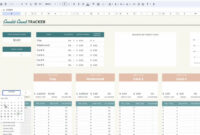 Credit Card Payment Tracking Spreadsheet Template