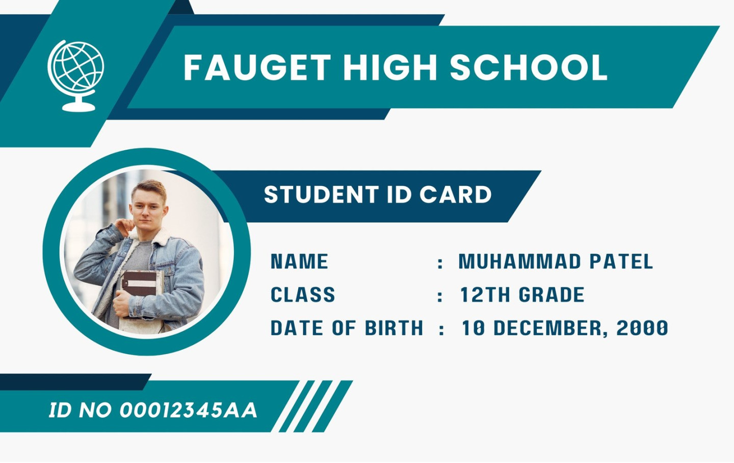 Custom printable Student ID Card templates  Canva